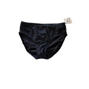 Island Escape‎ Women's Black Brief Bikini Swim Bottoms Size 6 NWT $30